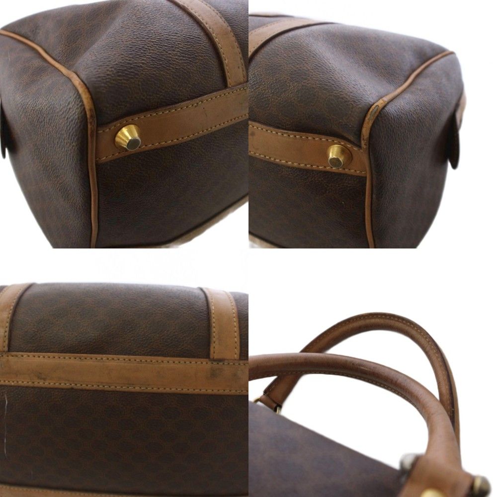 Celine Macadam Pattern Boston Bag Brown KH — view 8