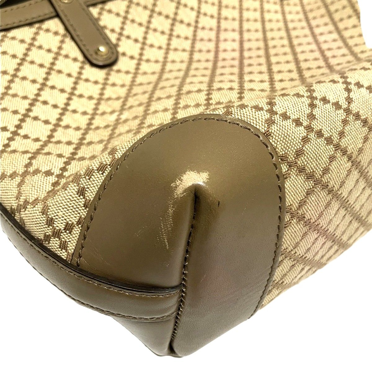 Gucci Diamante Tote Bag Canvas Leather — view 8