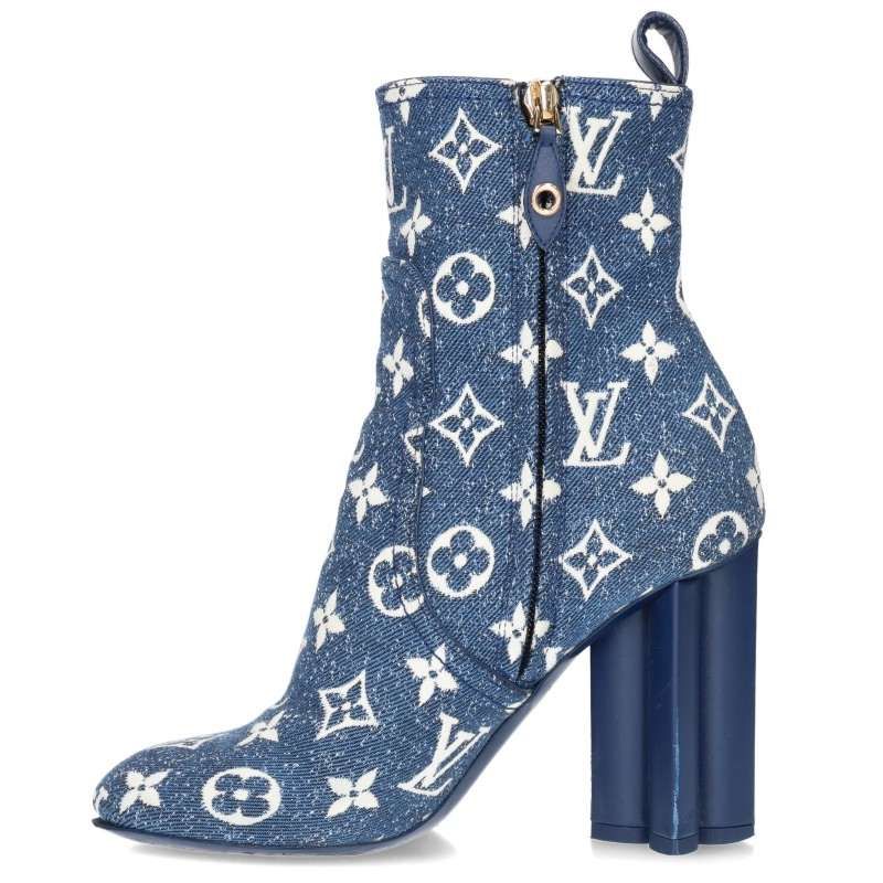 Louis Vuitton Silhouette Line Ankle Boots Monogram All Over Print — view 5