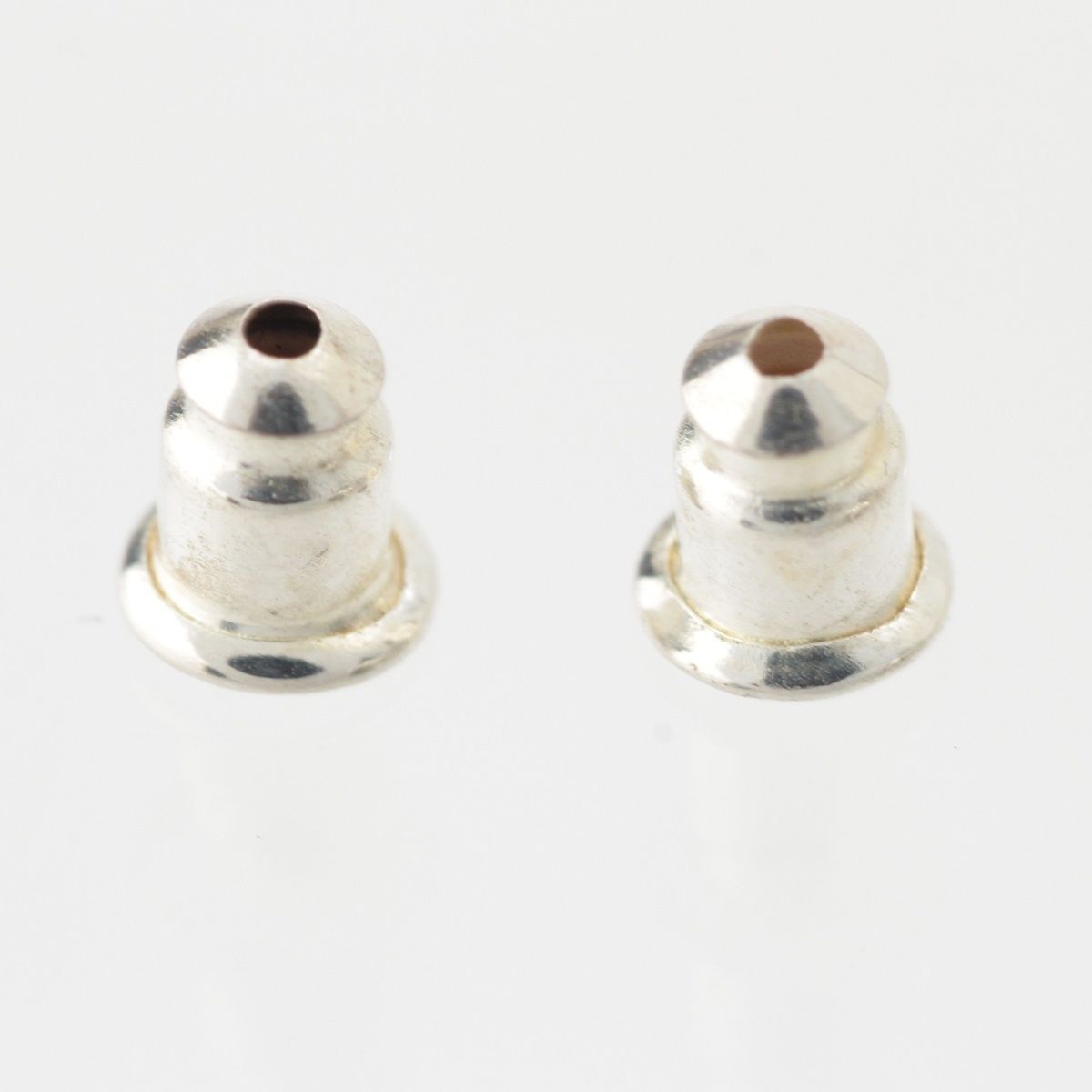 Chanel Silver CC Logo Star Earrings — view 8