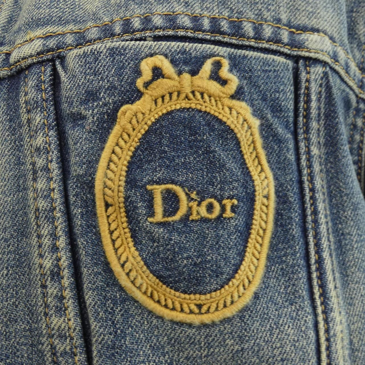 Dior Medaillon Cropped Jacket Denim — view 7