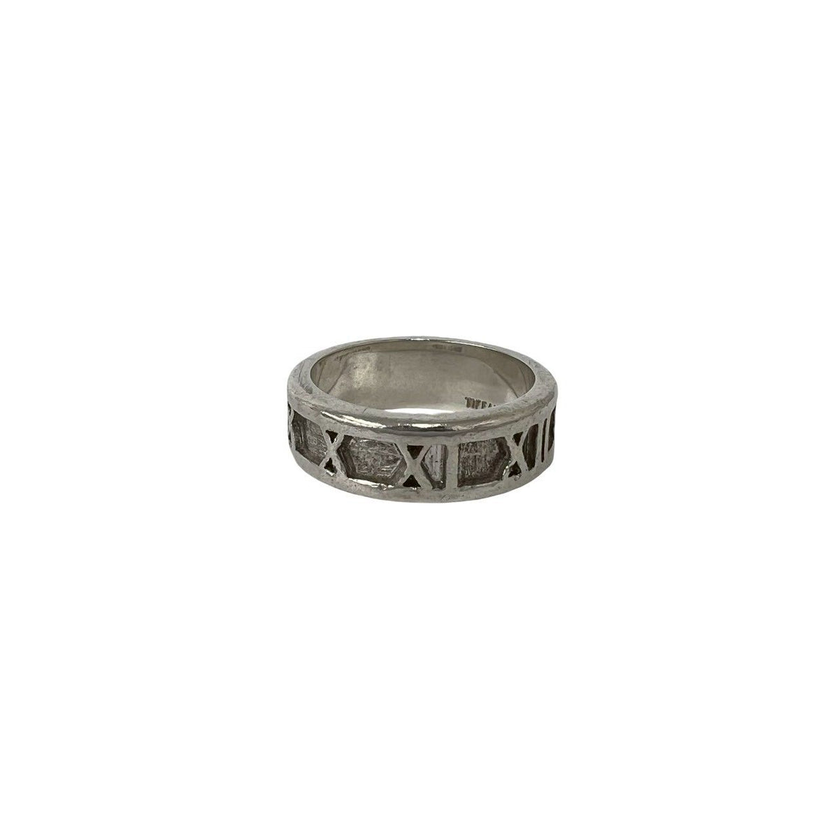 Tiffany & Co With Bag Vintage Atlas Ring 925 Sterling Silver No 13 — view 6