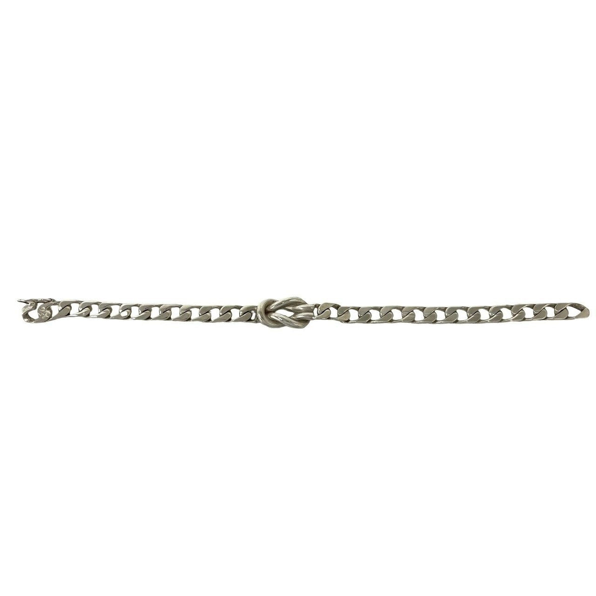 Tiffany & Co Vintage Center Knot Bracelet 925 Sterling Silver Chain Bangle — view 6