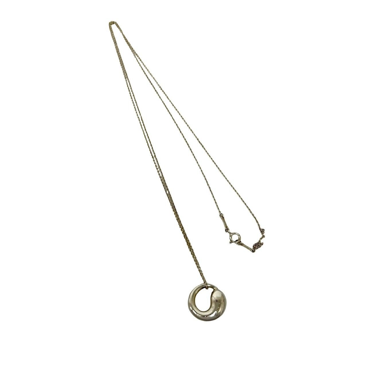 Tiffany & Co Vintage Eternal Circle Necklace 925 Sterling Silver Pendant — view 5