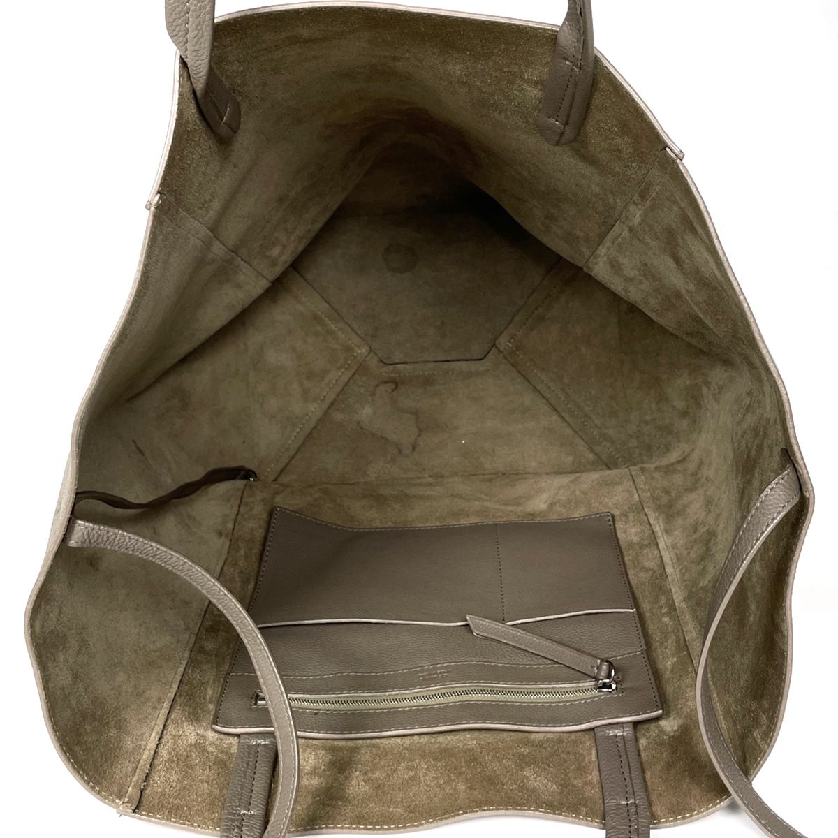 Celine Cabas Phantom Tote Bag Leather Gray — view 7