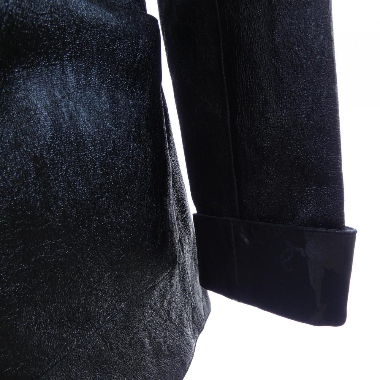 Chanel Leather Jacket Black — view 7