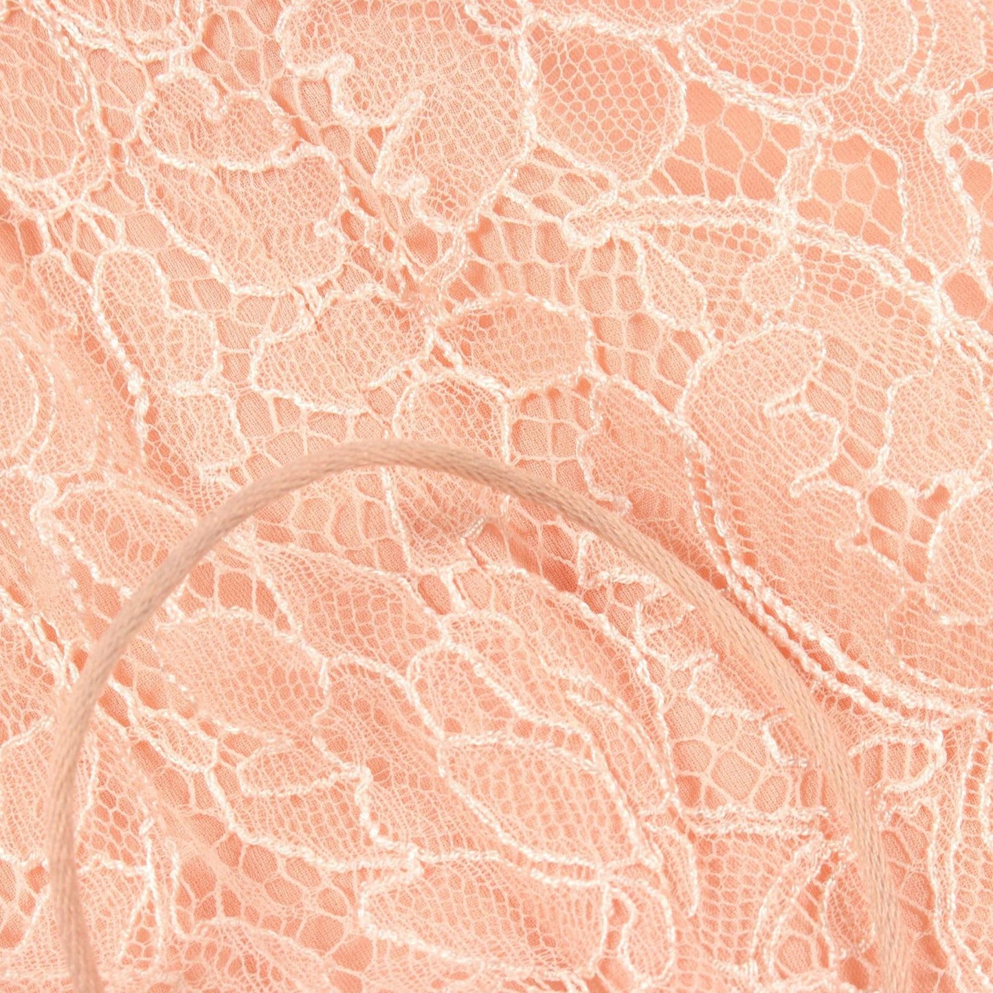 Chanel Camisole CC Logo Button Floral Pattern Full Lace Pink Rayon — view 7