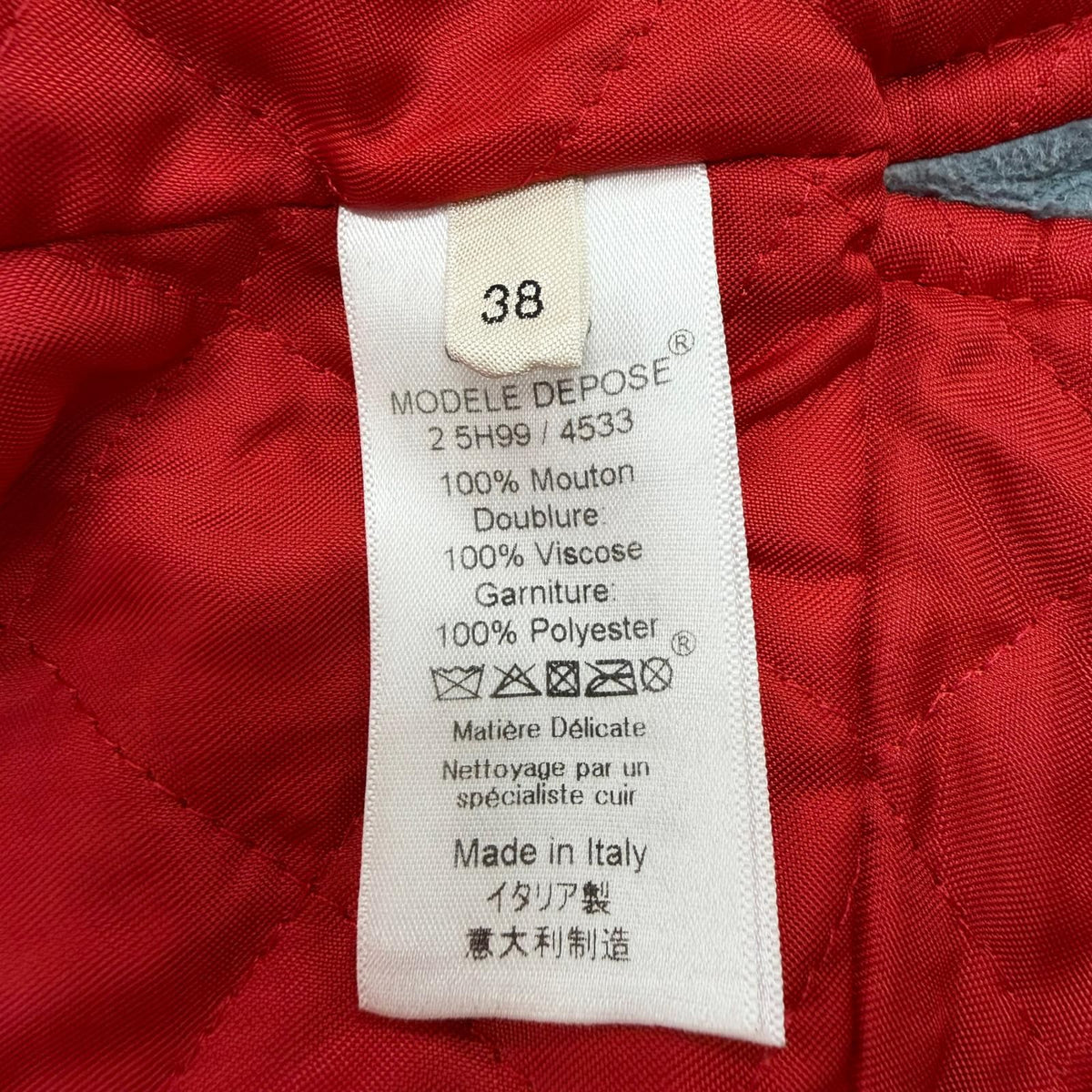 Celine 2 Sheep Leather Phoebe Philo Era Biker Shearling Rider's Jacket Blue 38 — view 8