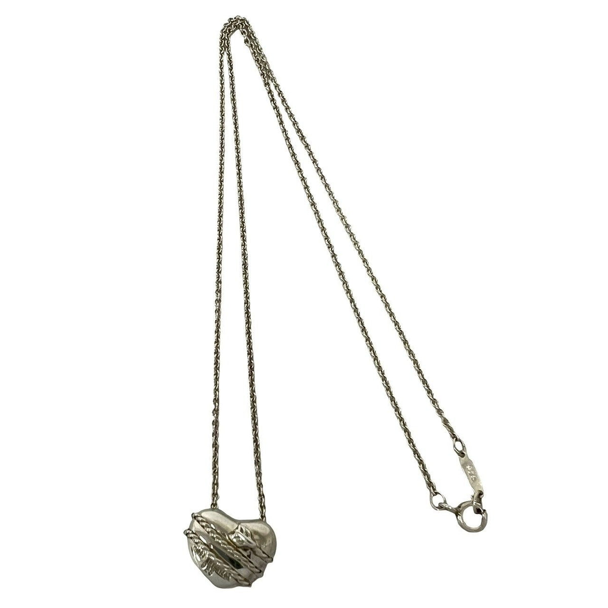 Tiffany & Co Vintage Heart Arrow Necklace 925 Sterling Silver Pendant — view 5