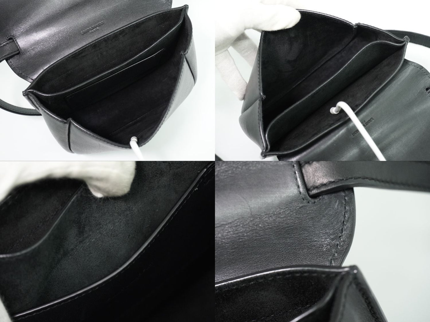 Saint Laurent YSL Kaia Small Satchel Shoulder Bag Pochette Leather Black — view 8
