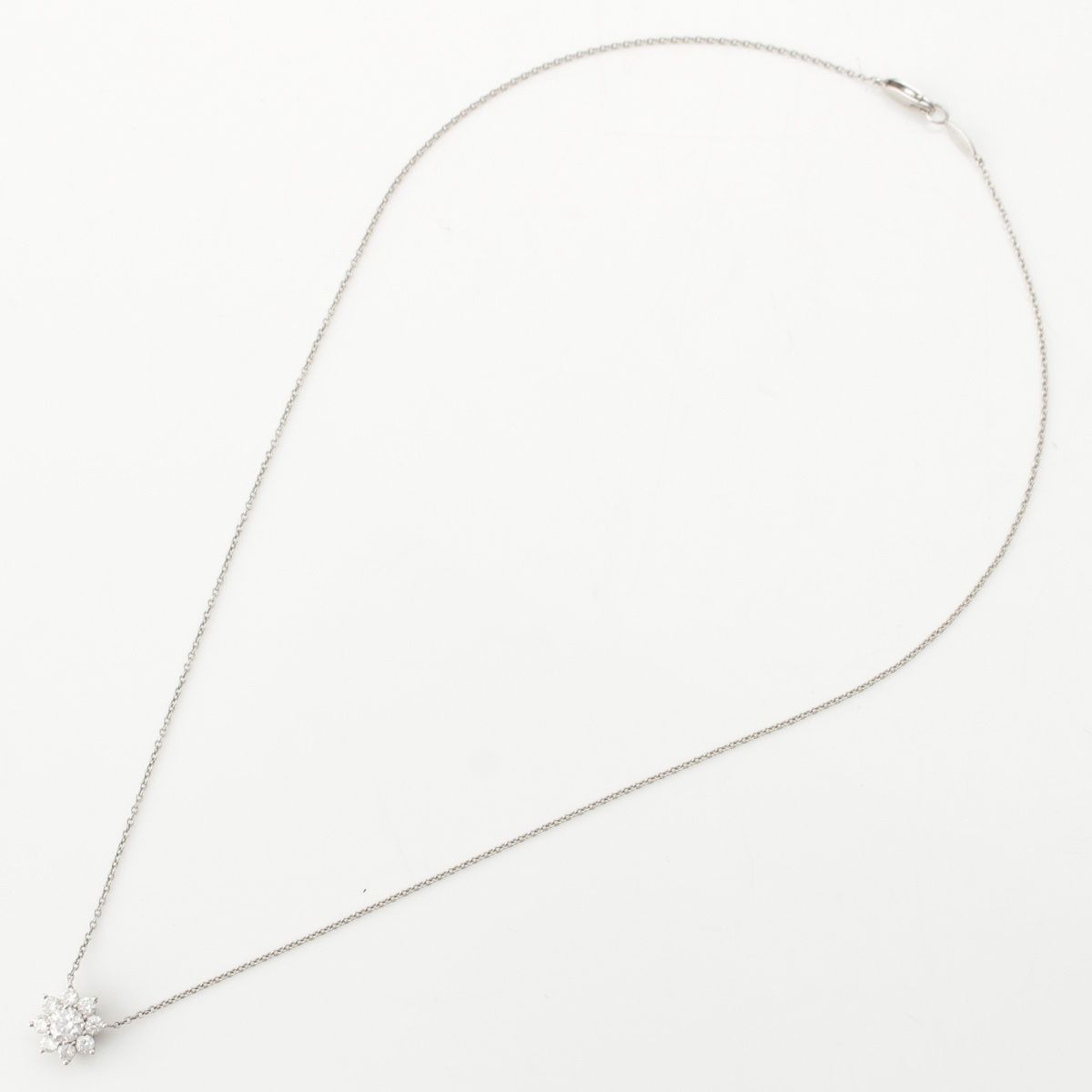 Harry Winston Sunflower Diamond Pendant Silver — view 7