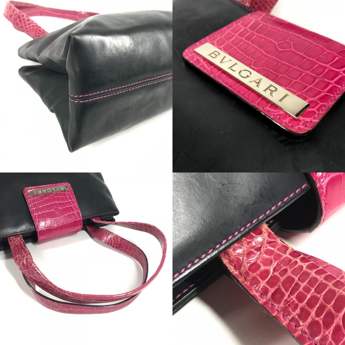 Bvlgari Shoulder Bag Logo Ruba Black — view 8