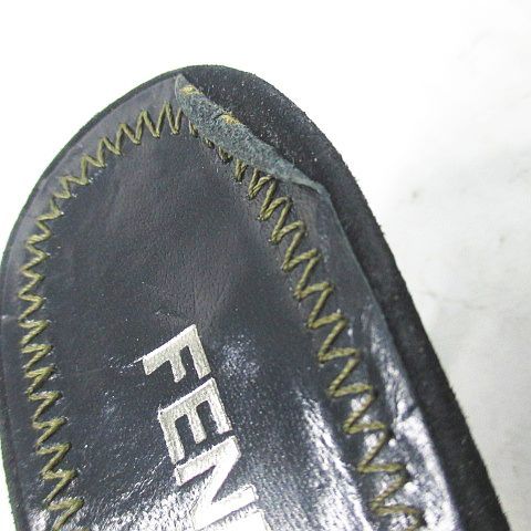 Fendi Mules Ribbon Frill Black 36 — view 8