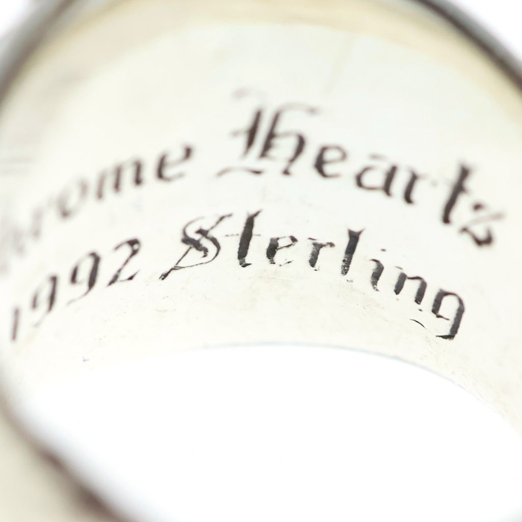 Chrome Hearts Keeper P Dia Ring Pave Diamond Silver — view 6