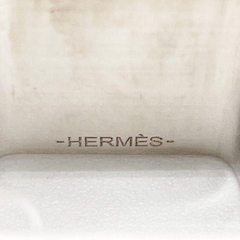 Hermes Scarf Ring Cube Collier de Champagne Gold Silver Metal — view 4