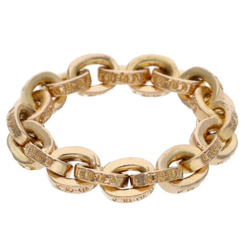 Chrome Hearts 22K Paper Chain Ring Gold — view 5
