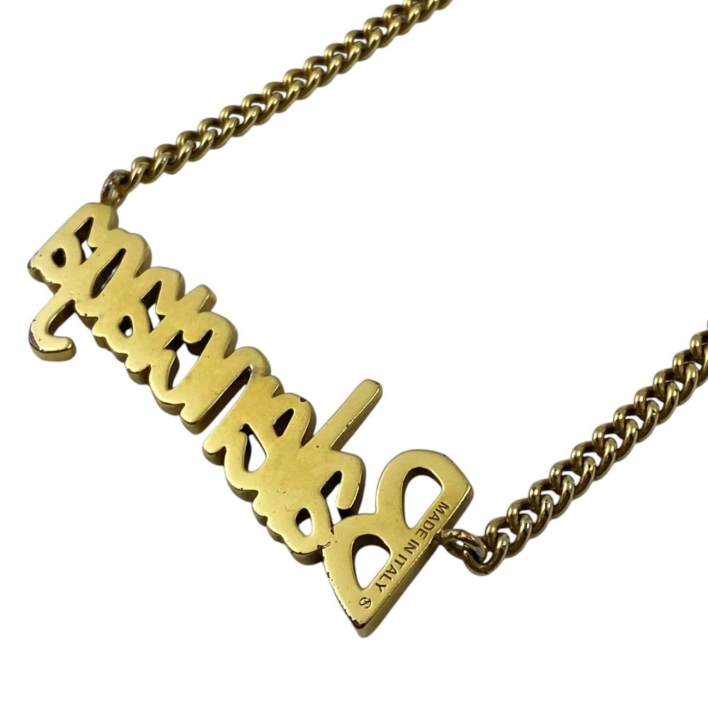 Balenciaga Typo Logo Pendant Metal Gold Daily Practical — view 8