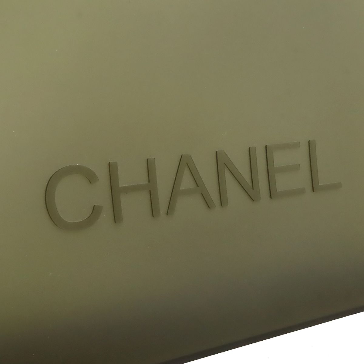 Chanel Logo Lava Tote Shoulder Bag Semi Clear Gray — view 8