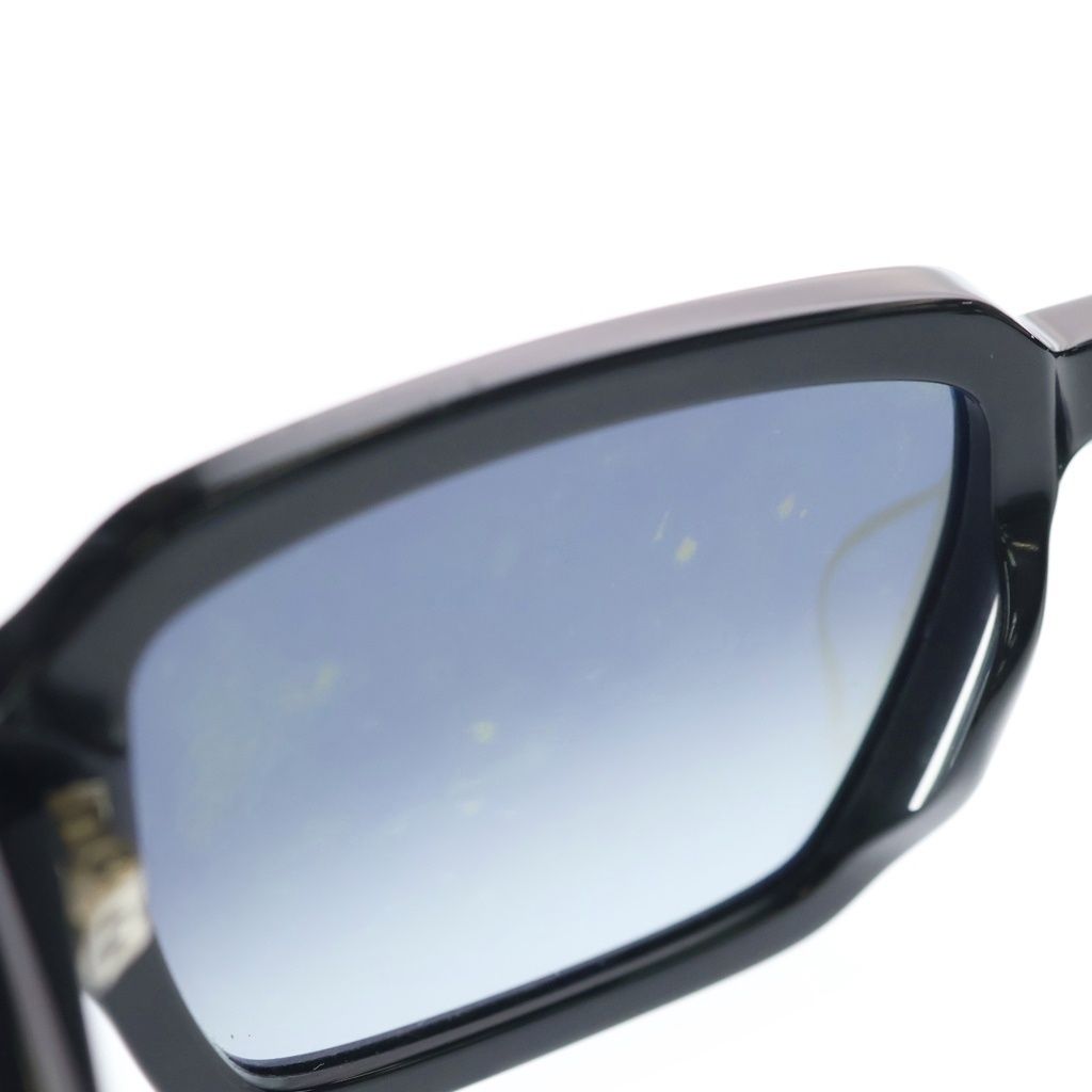 Prada Acetate Frame Side Logo Square Sunglasses Black Eyewear — view 6