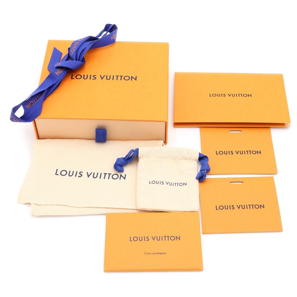 Louis Vuitton Exotic Zippy Coin Purse Leather Mini Wallet Case Silver Gold — view 6