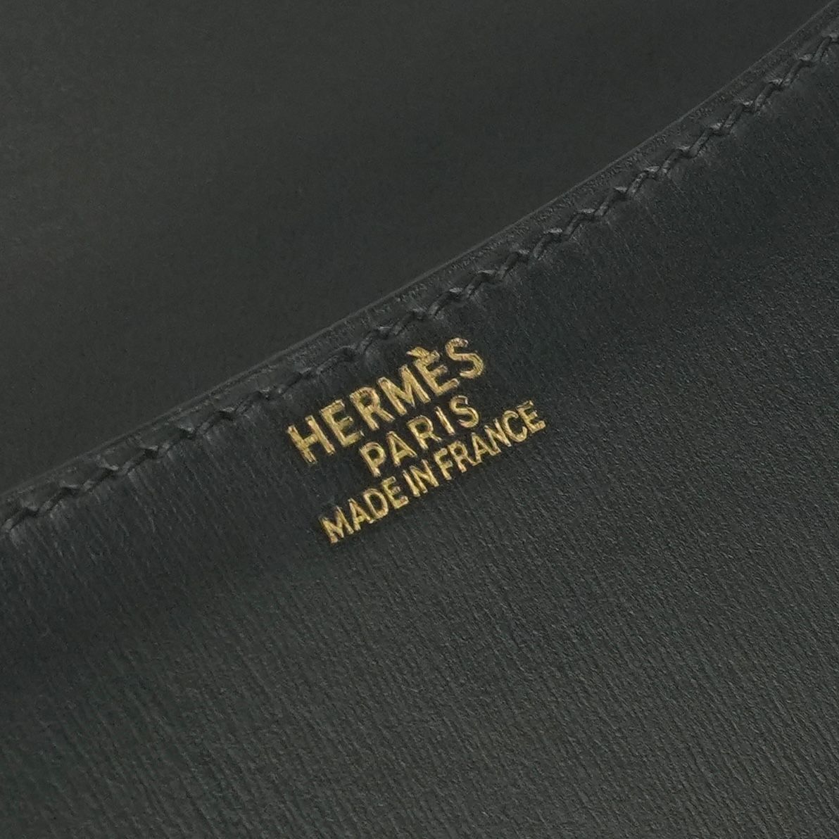 Hermes Constance 23 Shoulder Bag Box Calf Noir Black Gold — view 8