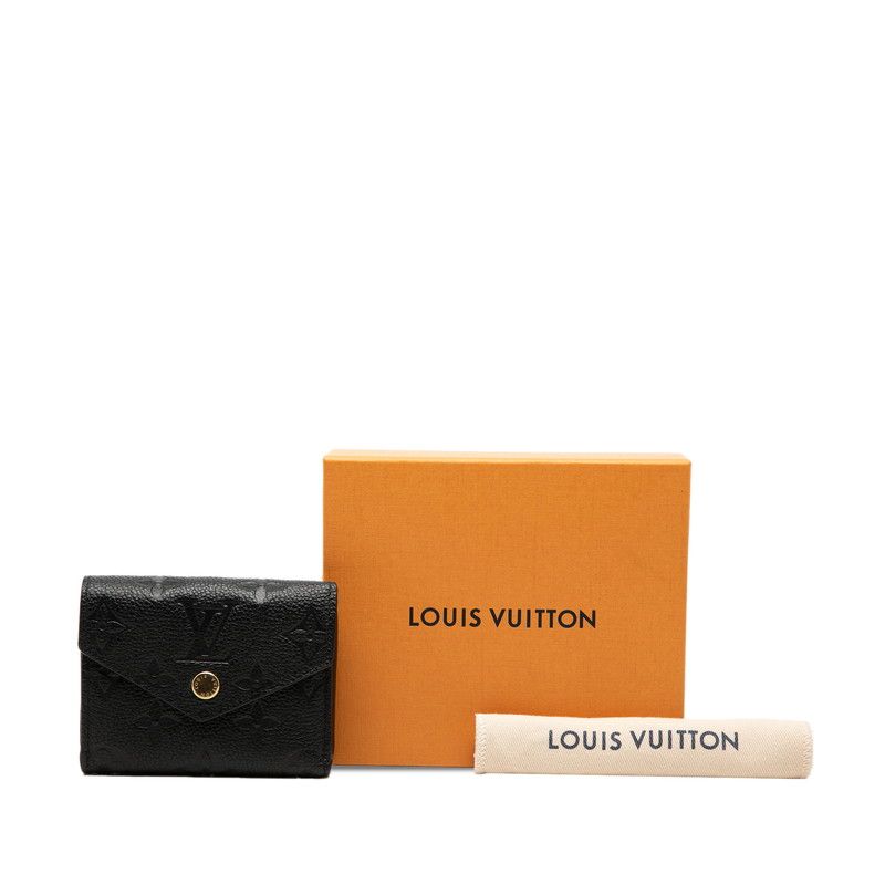 Louis Vuitton Monogram Empreinte Portefeuille Zoe Trifold Wallet Noir Black — view 7