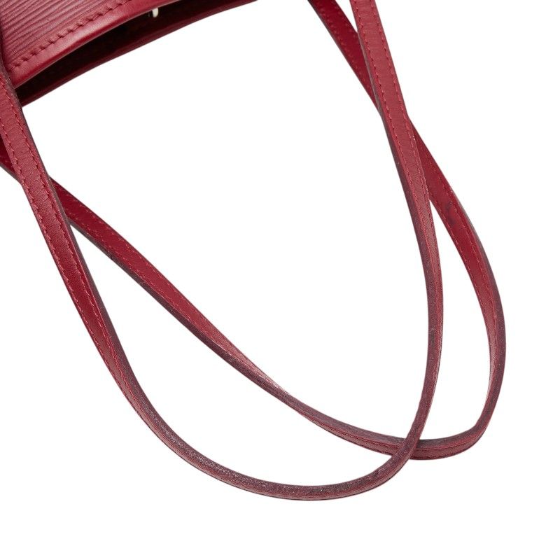 Louis Vuitton Epi Neverfull MM Tote Shoulder Bag Fuchsia Wine Red Leather — view 8