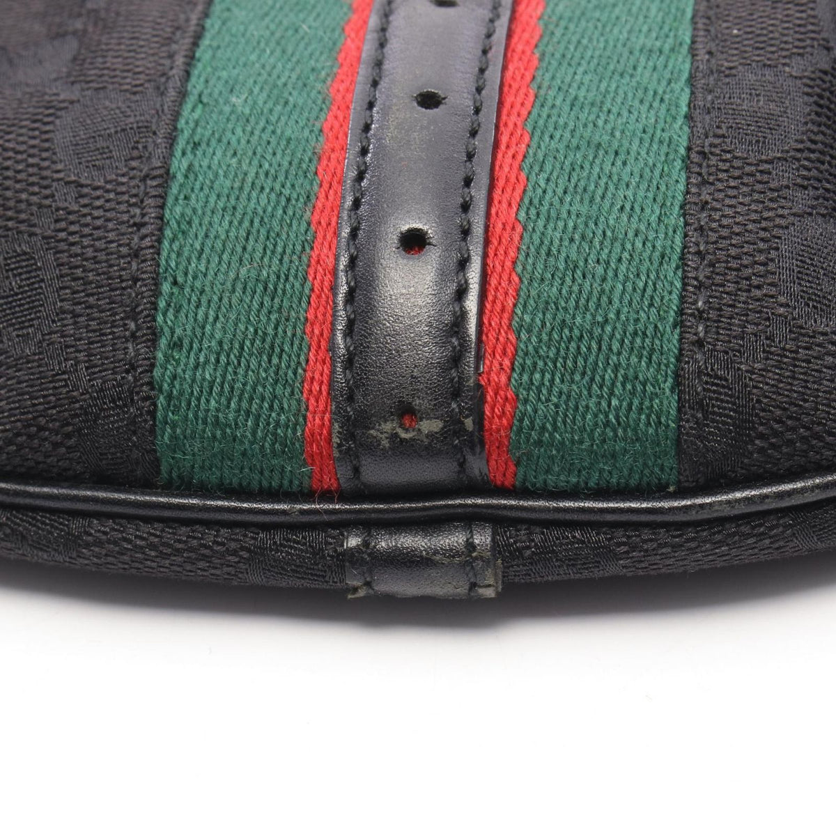 Gucci Shoulder Bag Interlocking GG Canvas Black Sherry Line — view 8