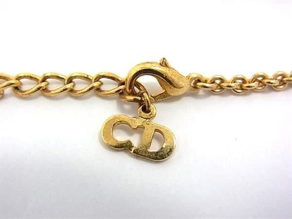 Dior Necklace Logo Swing Gold Metal — view 3