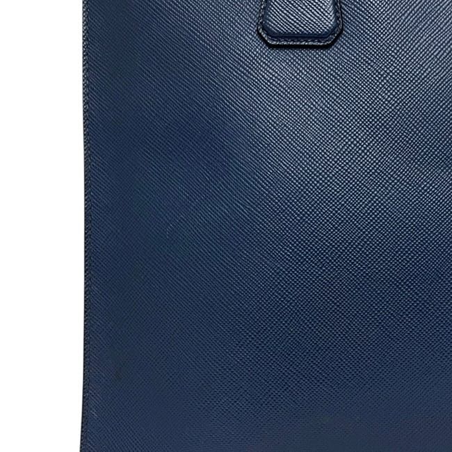 Prada Tote Bag Blue Saffiano Leather 180 Document Business — view 8