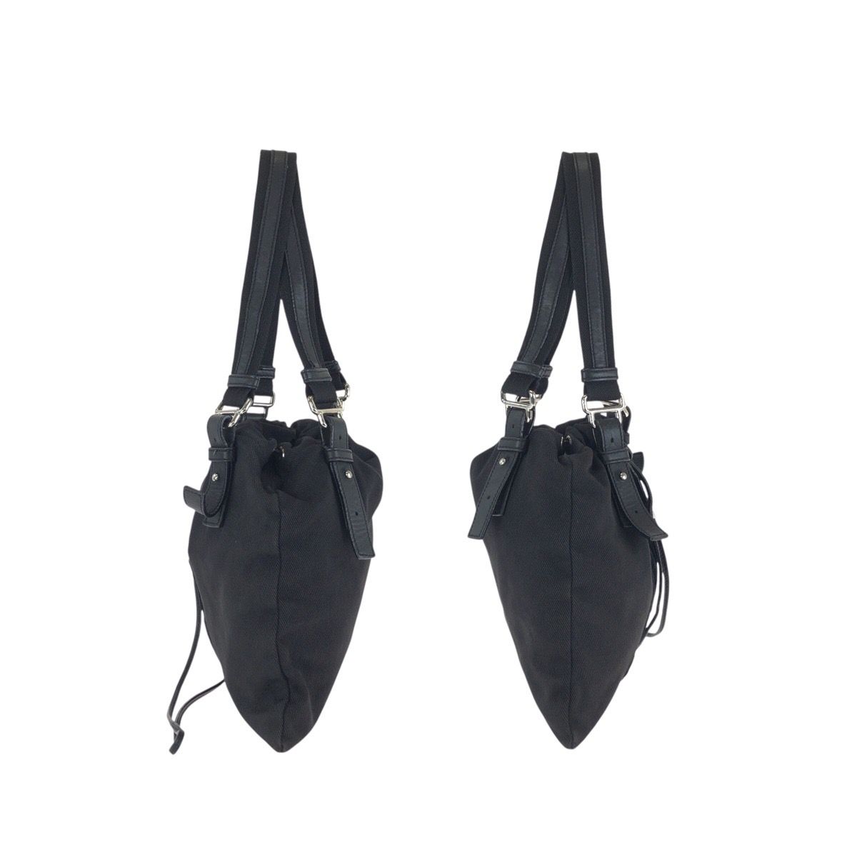 Saint Laurent Rive Gauche Vintage Kahala YSL Black Canvas Tote Bag — view 8