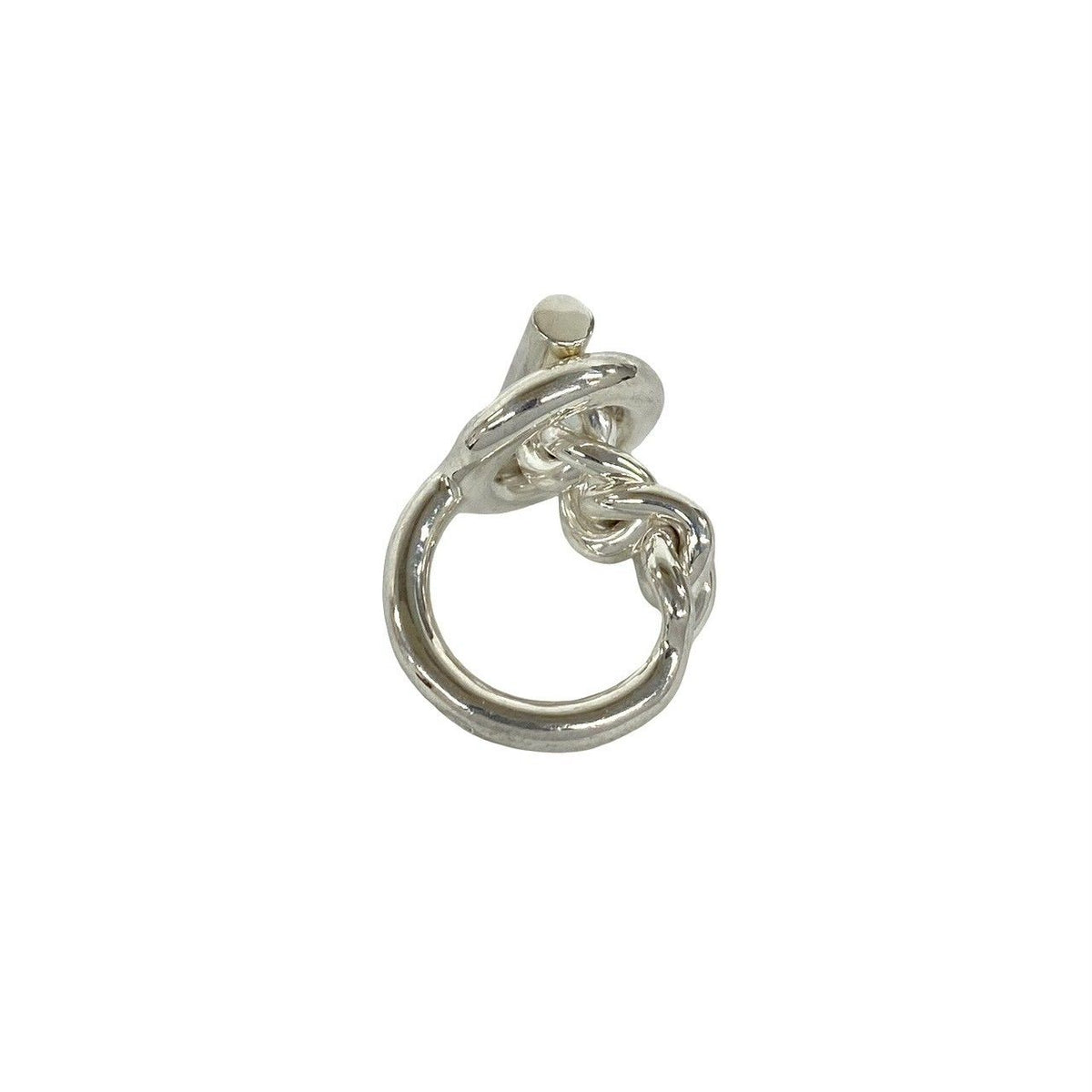 Hermes Croisette Ring 925 Sterling Silver — view 6
