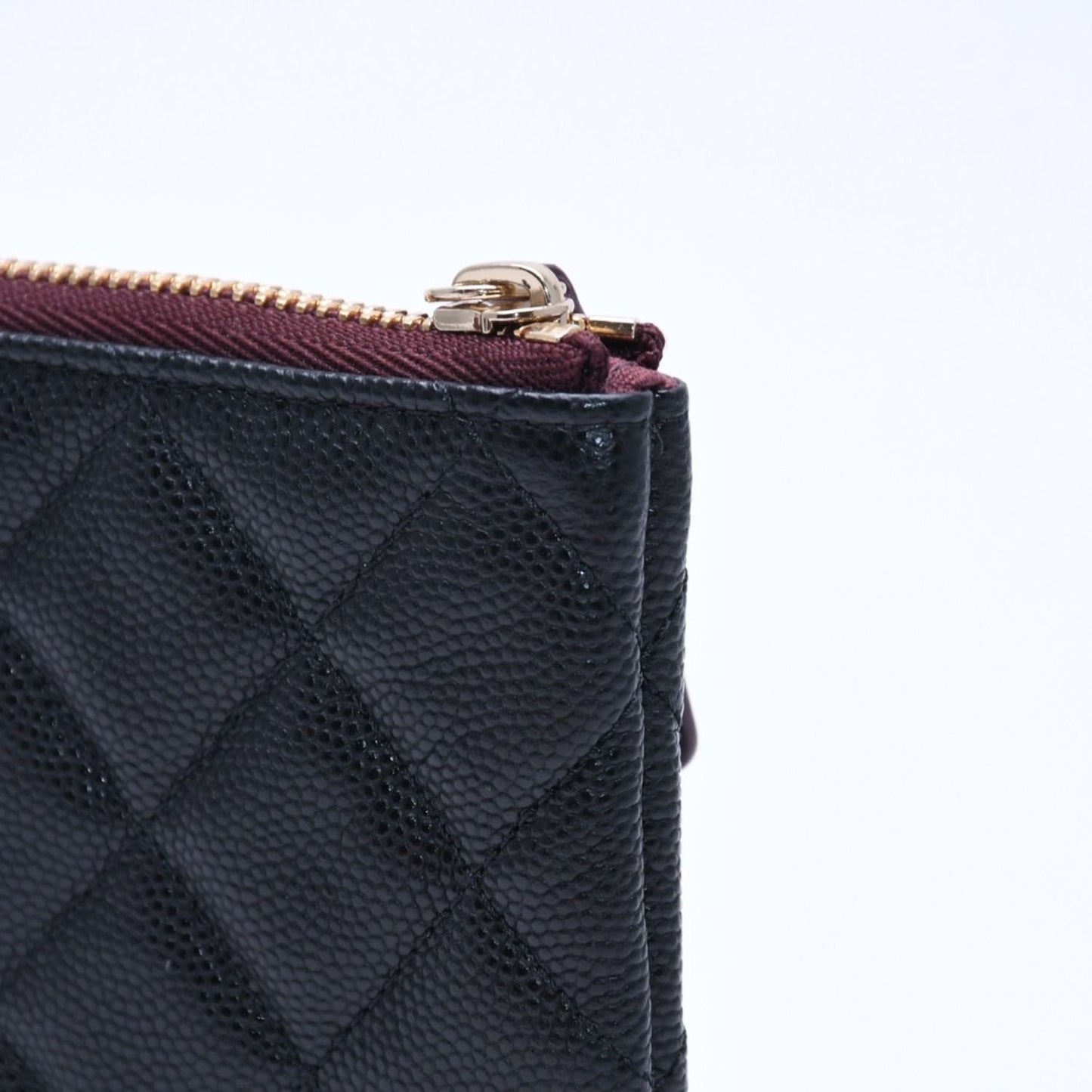 Chanel Classic Mini Pouch Stand CC Logo Caviar Leather — view 8