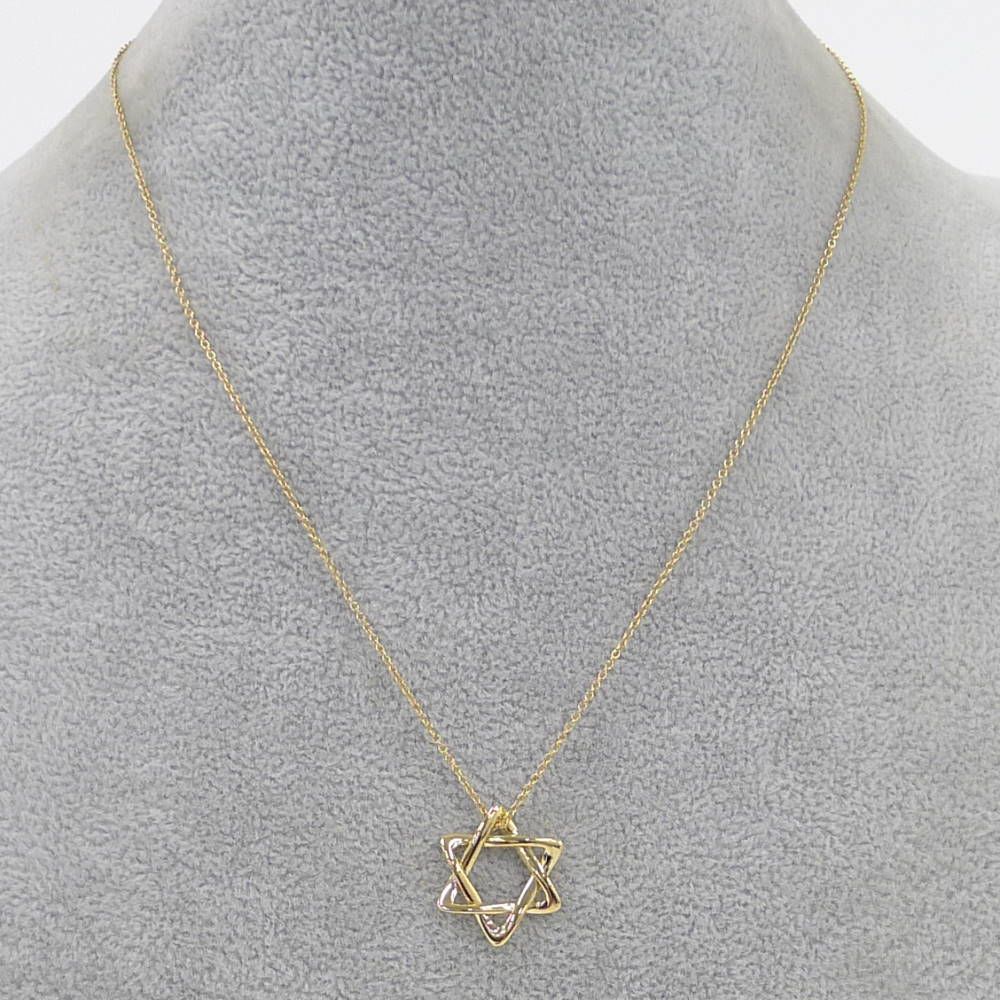 Tiffany & Co Necklace Star of David 18K Yellow Gold — view 8