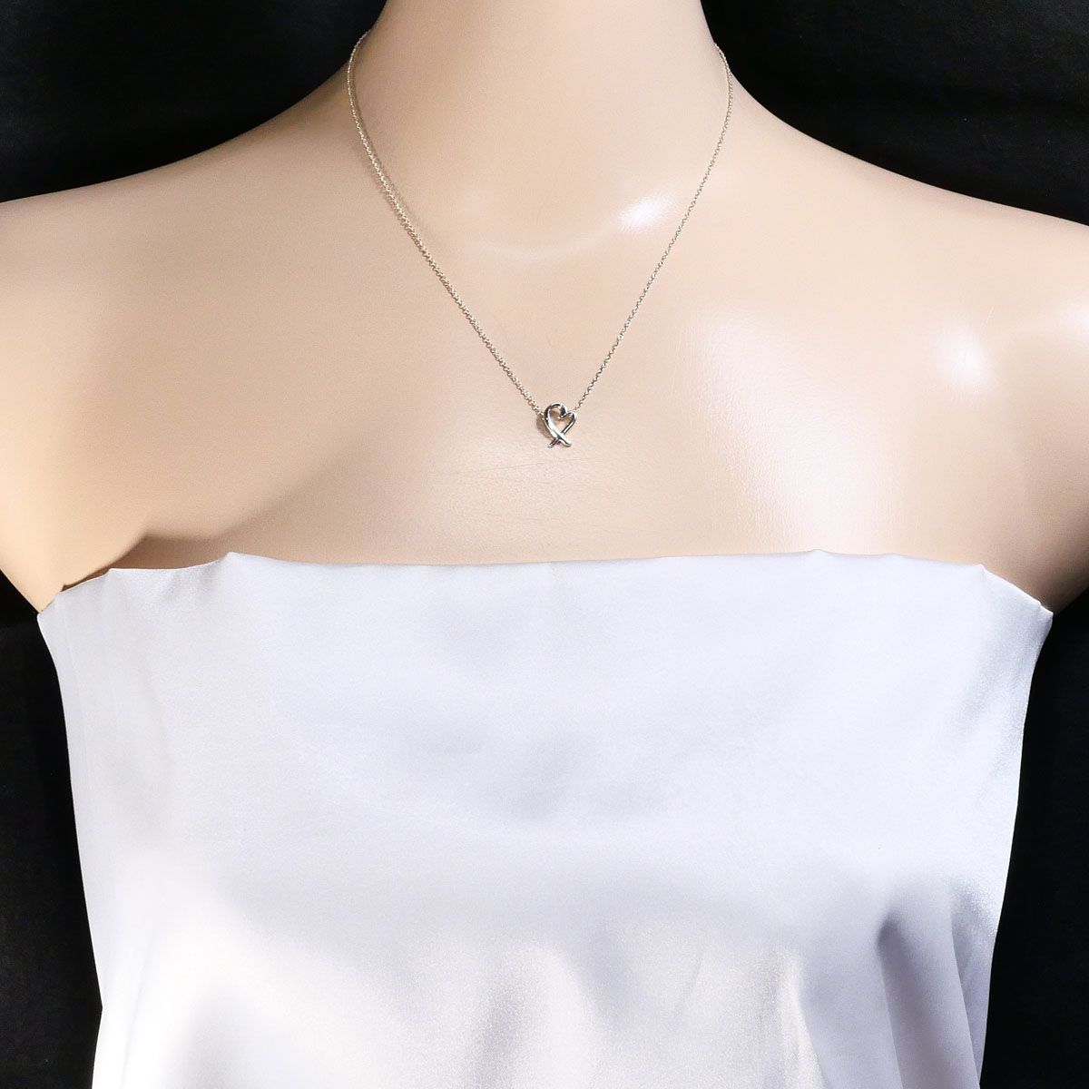 Tiffany & Co Loving Heart 925 Sterling Silver Necklace 41 — view 6
