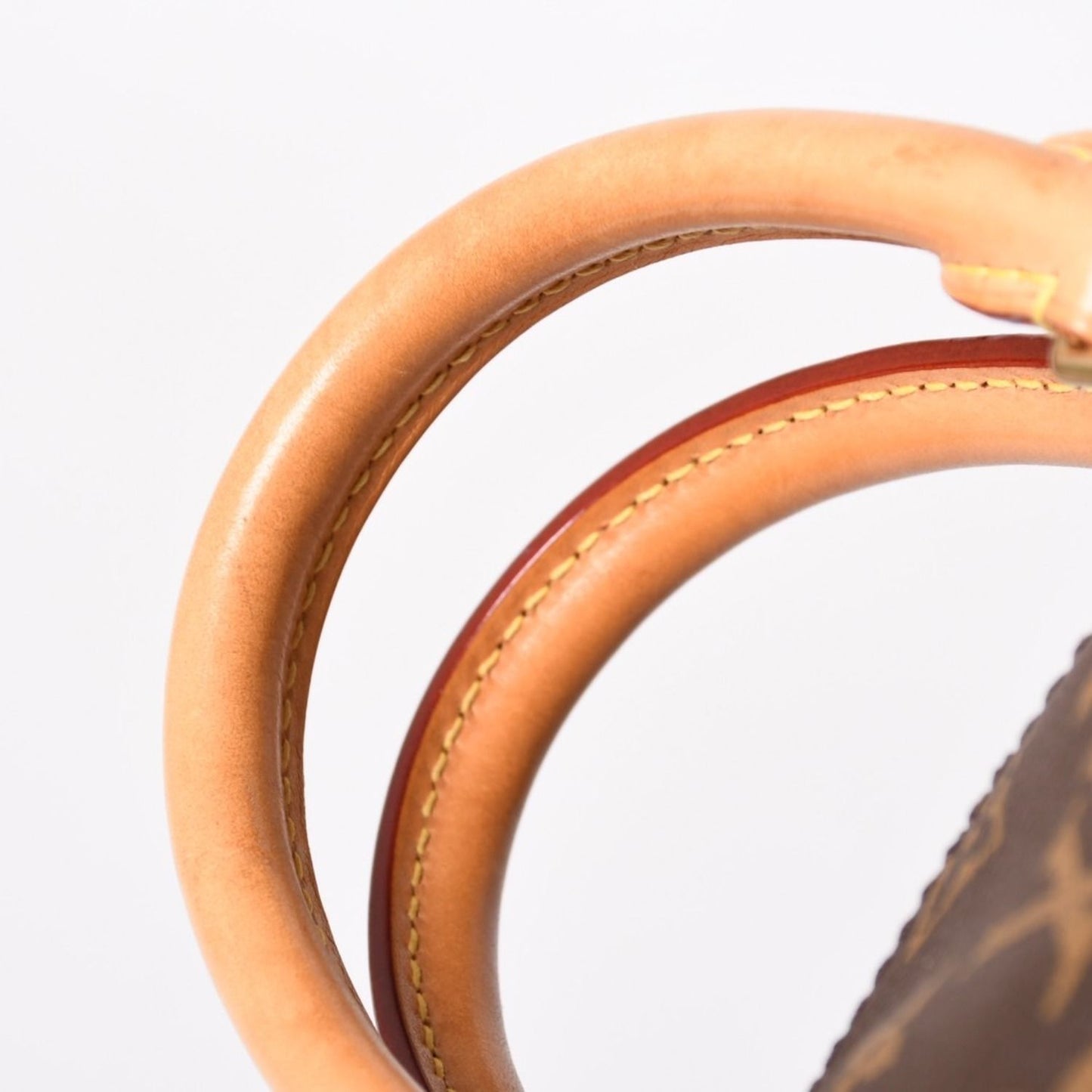 Louis Vuitton Speedy 25 Handbag Monogram Leather Brown Gold — view 8