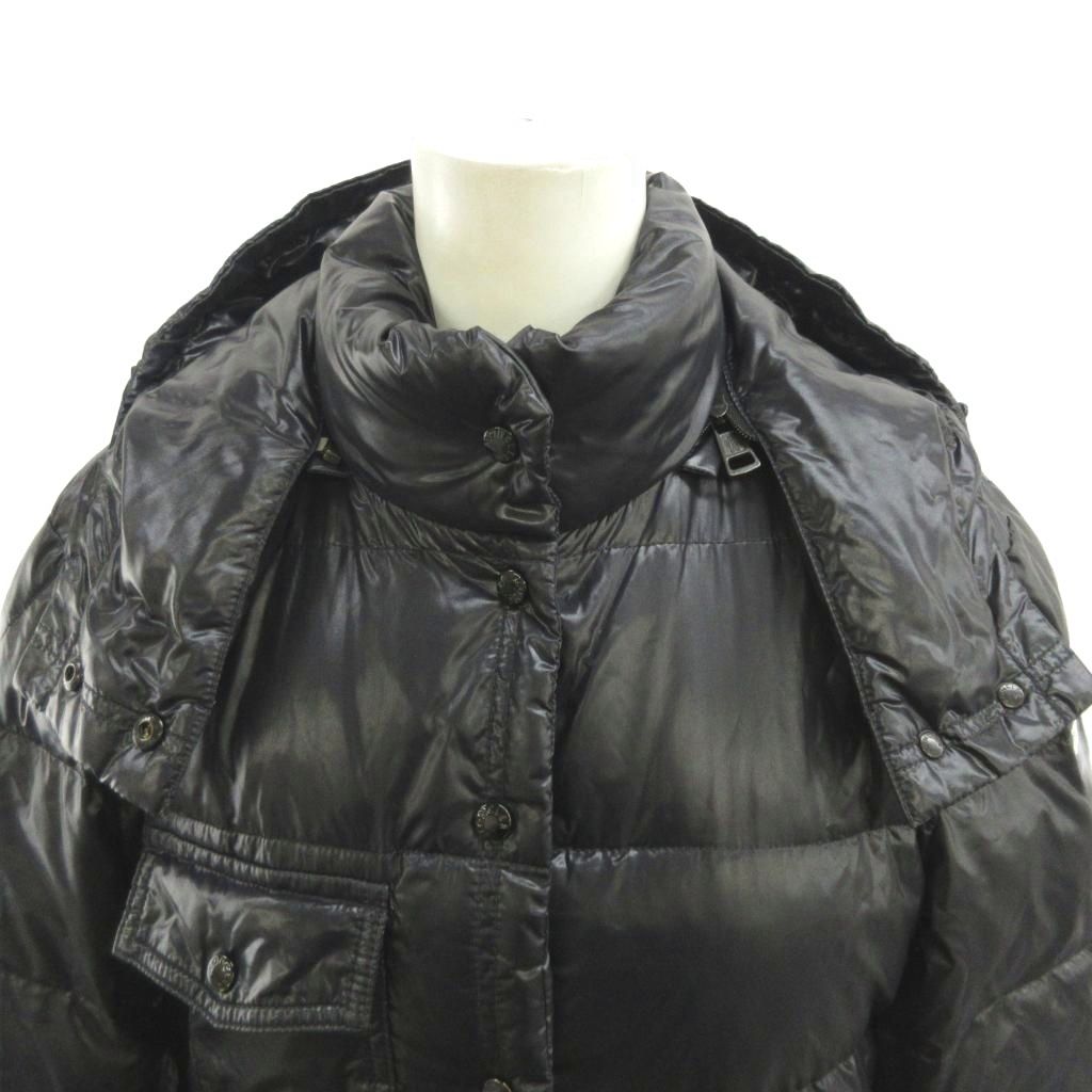 Moncler Meina Down Coat Long Black YU — view 8
