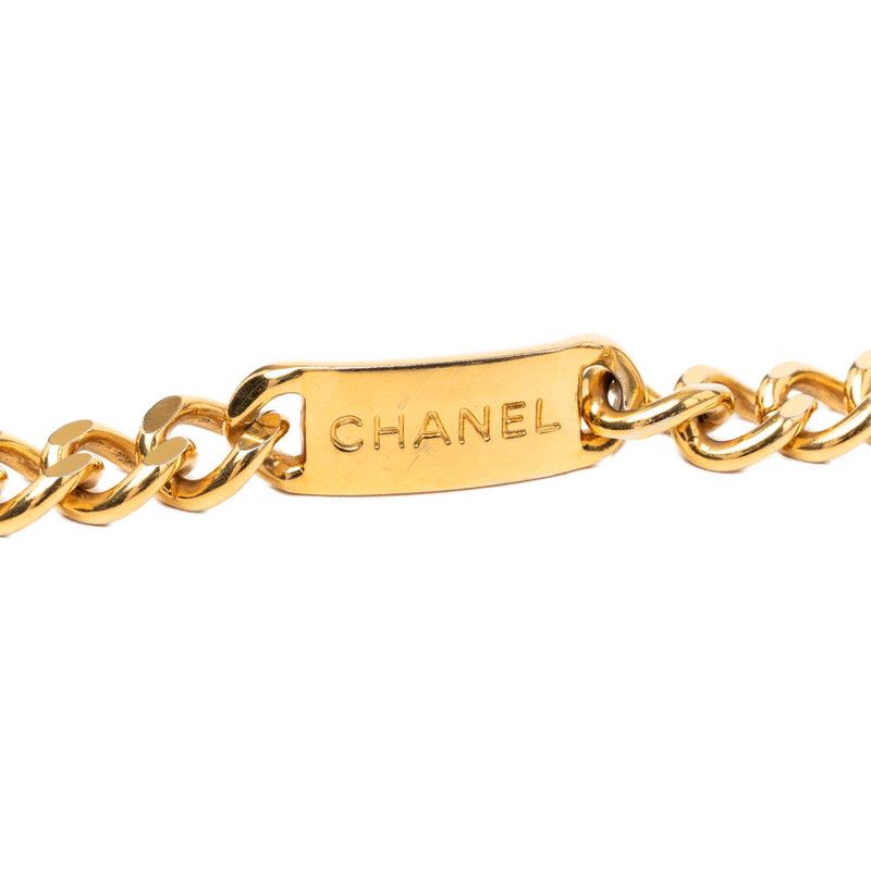 Chanel Vintage Logo Chain Belt Gold Plated — view 5