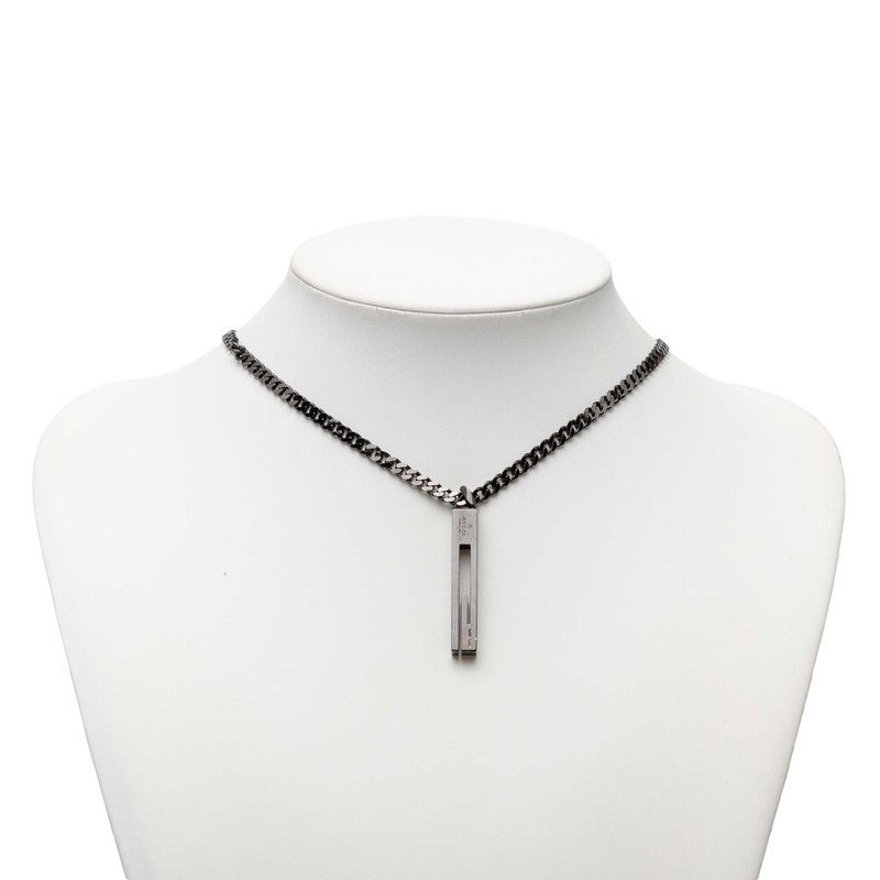 Gucci Cutout Necklace Silver — view 5