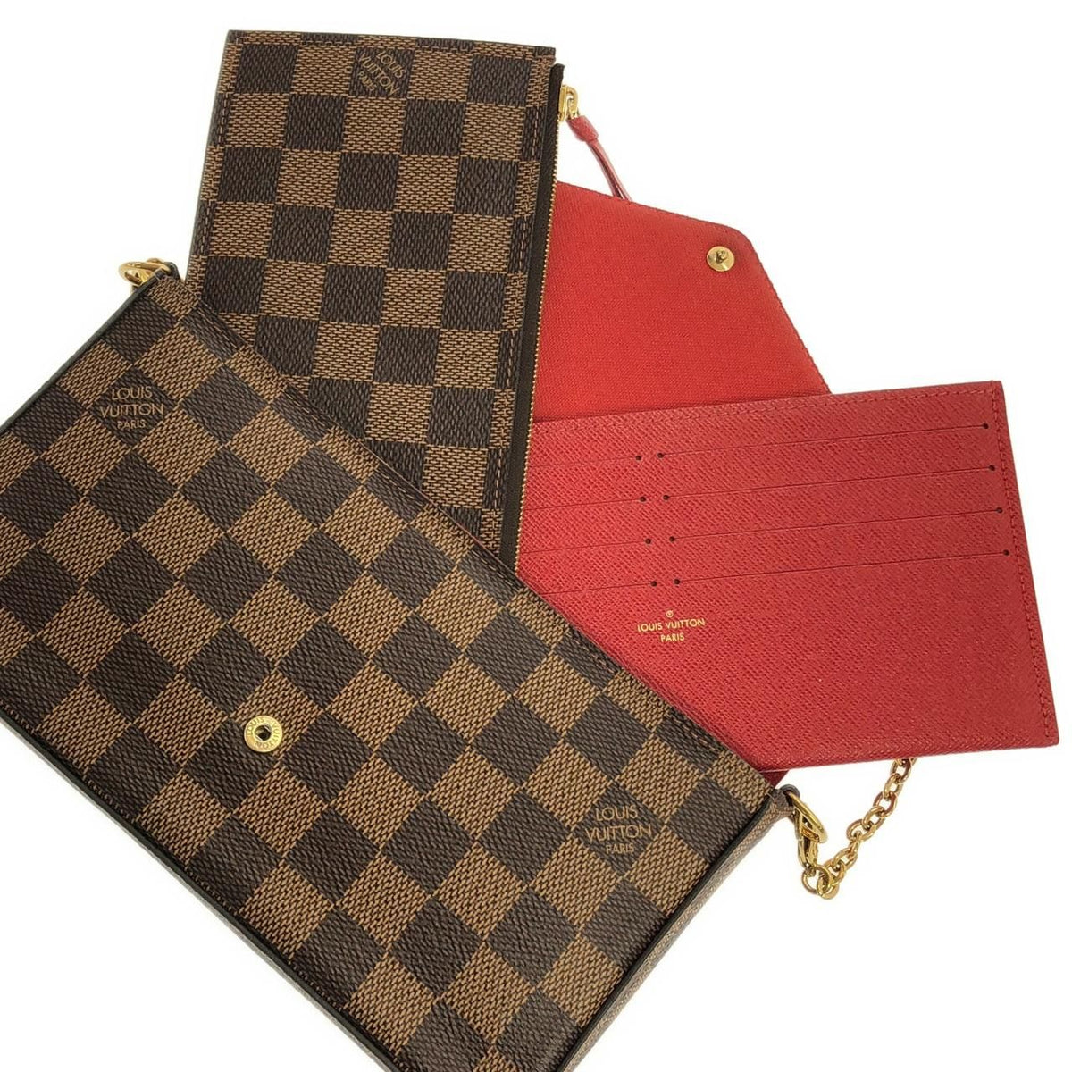 Louis Vuitton Damier Pochette Felicie Shoulder Bag — view 8