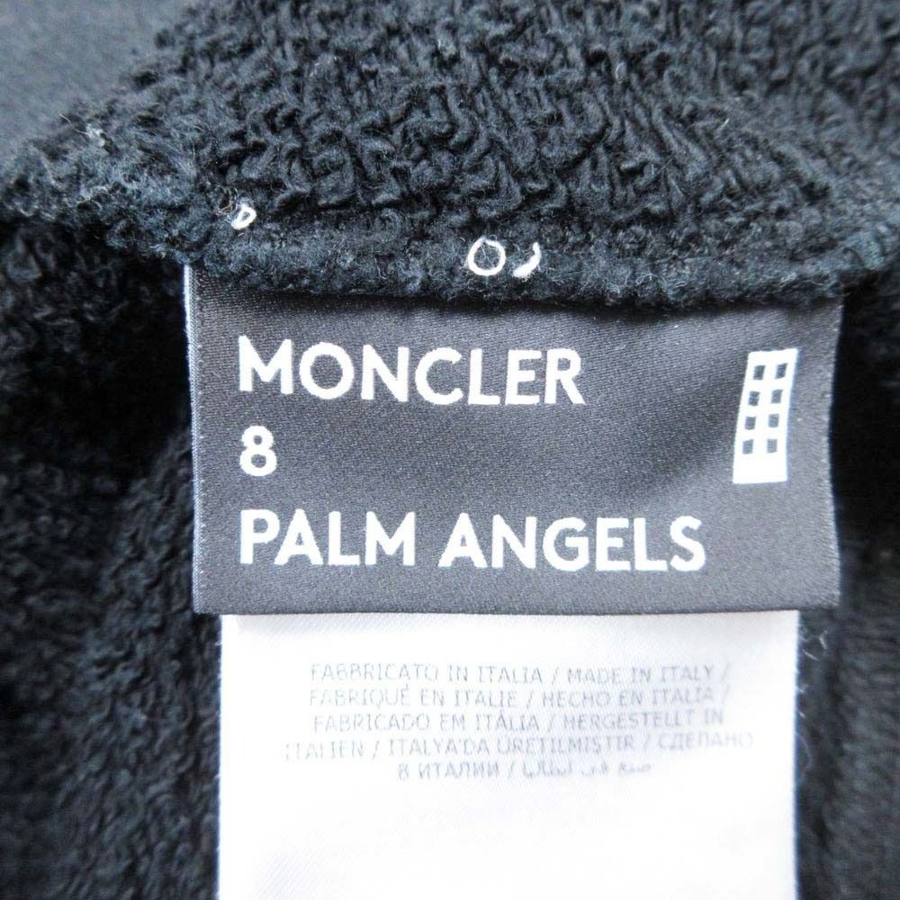 Moncler Palm Angels Back Print Hoodie Genius M Black — view 8