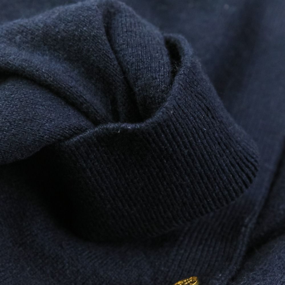 Louis Vuitton Cashmere Long Knit Cardigan Fo2 XS Navy — view 8
