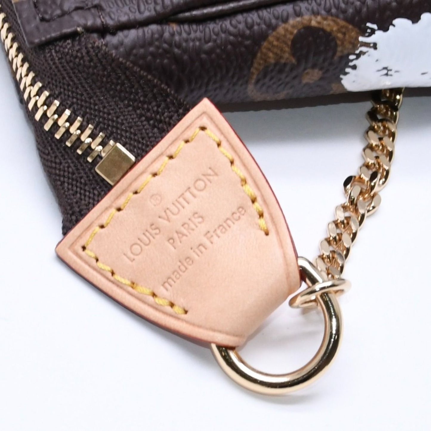 Louis Vuitton Yayoi Kusama Mini Pochette Accessoires Pouch Brown Multicolor — view 8