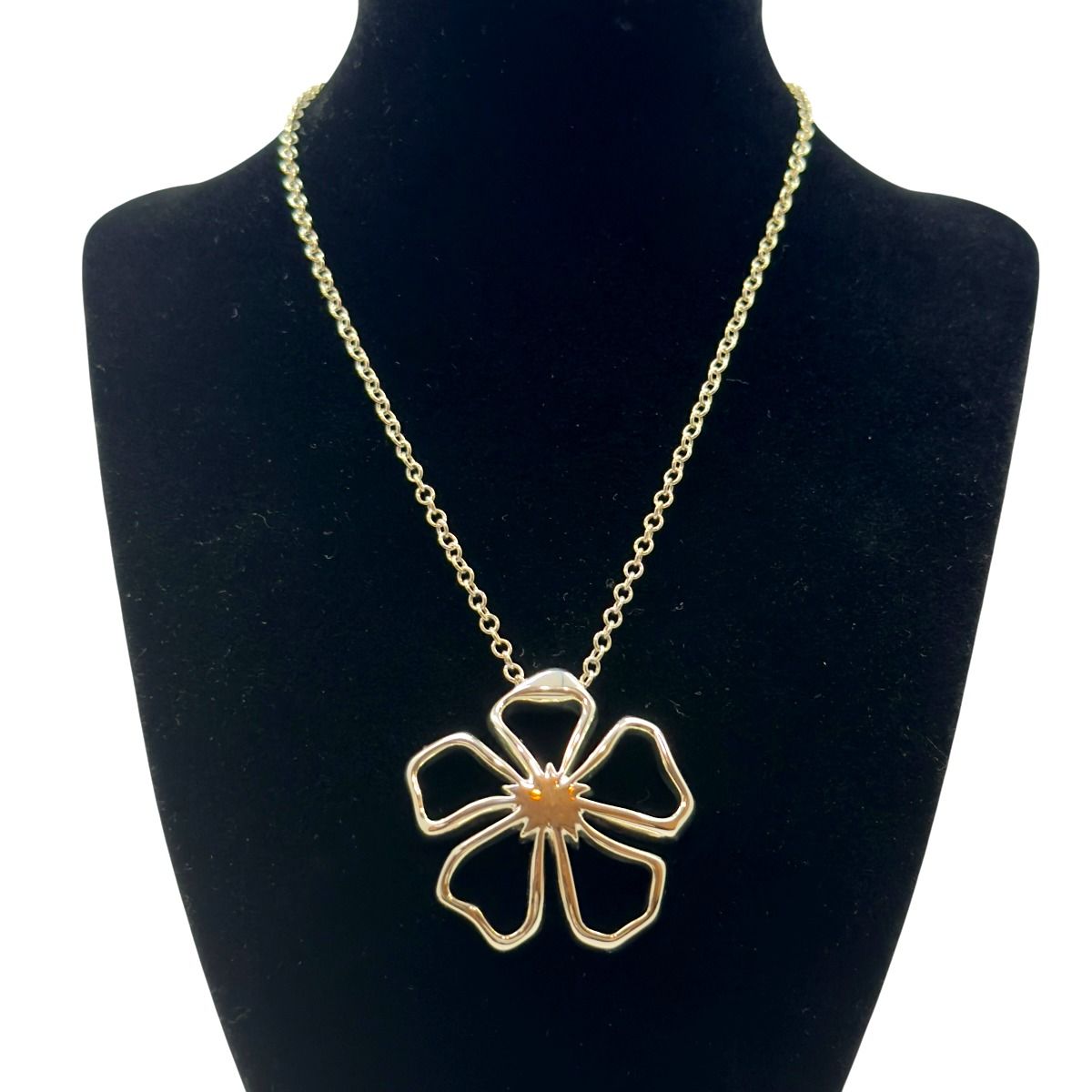 Tiffany & Co Open Flower 925 Sterling Silver Pendant — view 7