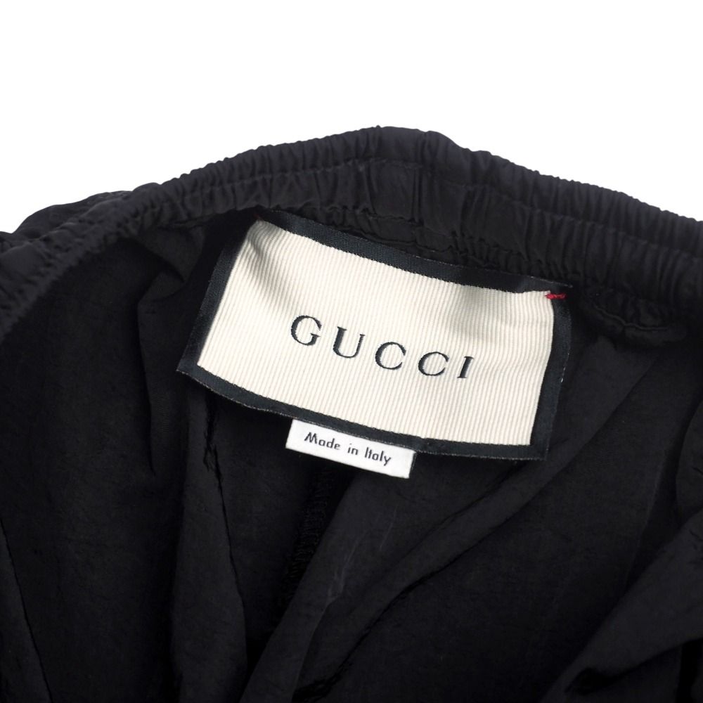 Gucci Oversize Nylon Track Pants S Side Line Web GG Logo Patch — view 8