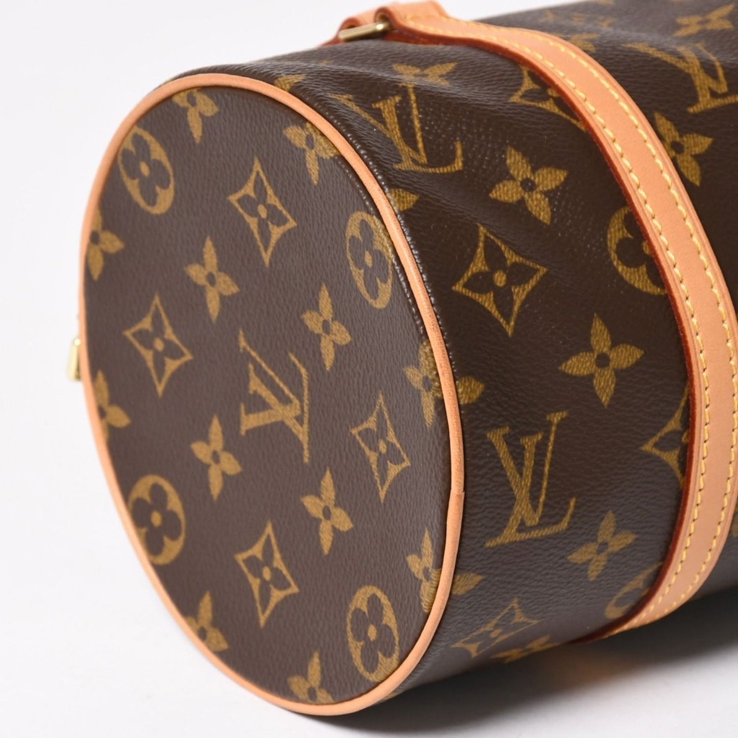 Louis Vuitton Papillon 26 Handbag Monogram Leather Brown Gold — view 8