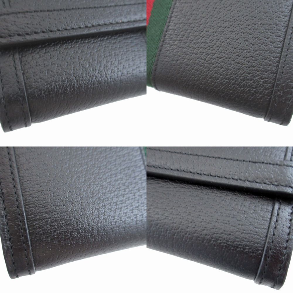 Gucci Sherry Ophidia Leather Black Bifold Wallet — view 8
