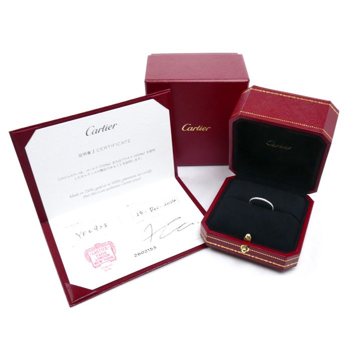 Cartier 18K White Gold Full Eternity Ring Diamond — view 8