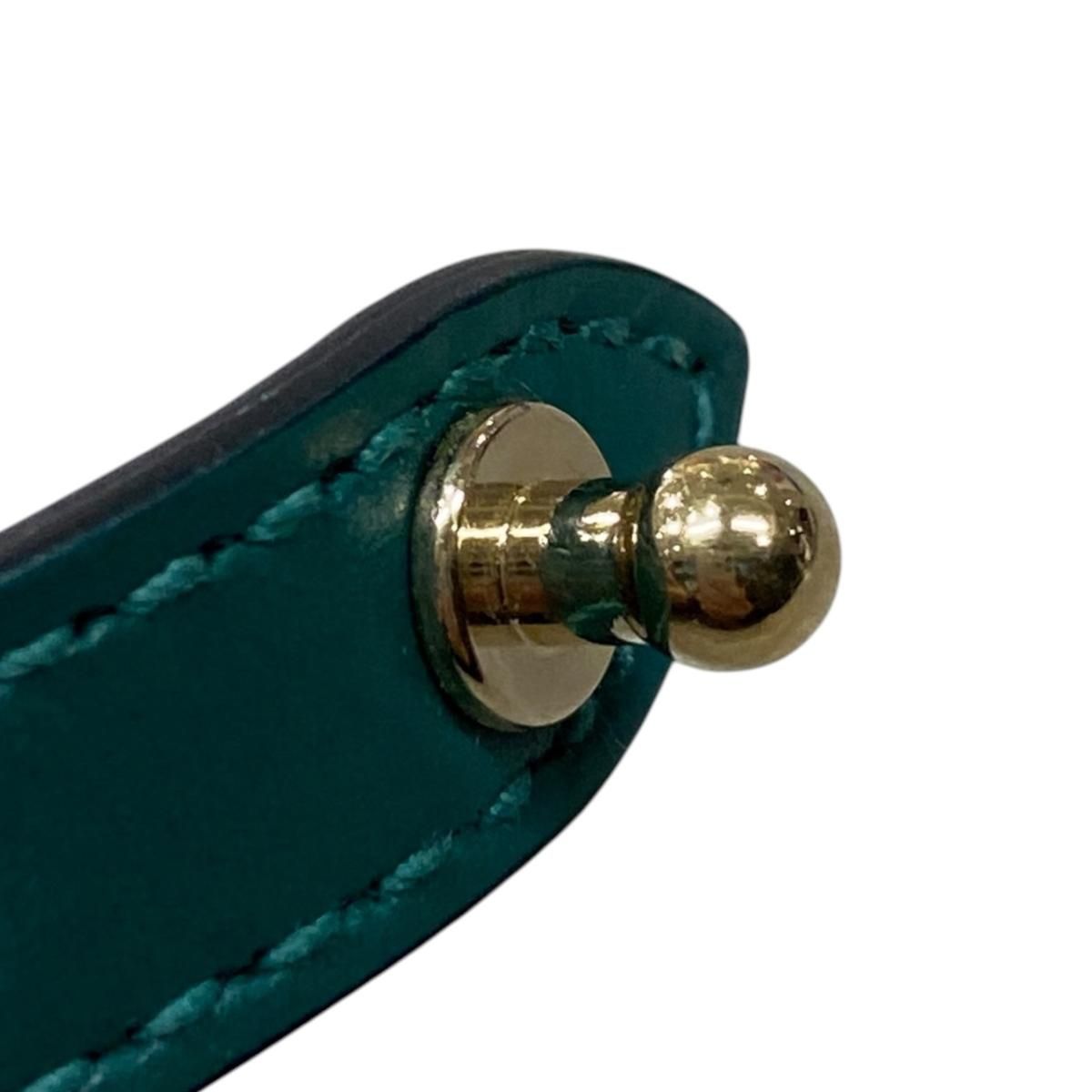 Bvlgari Bracelet Serpenti Forever Calf Leather Snakehead Emerald Green Gold — view 8