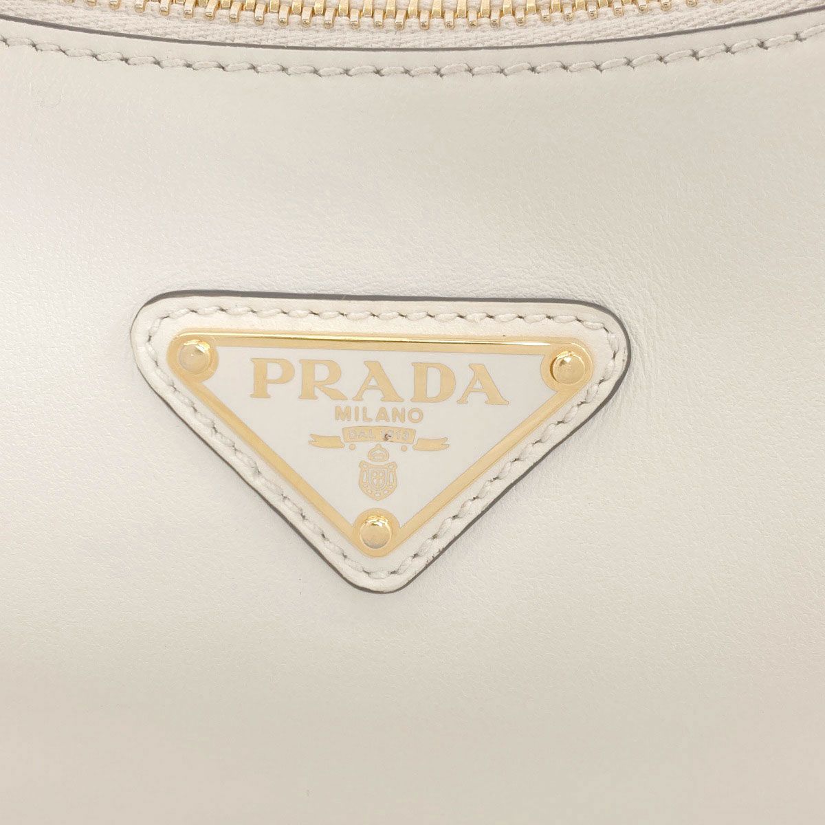 Prada Small Logo 2-Way Handbag Calfskin — view 8